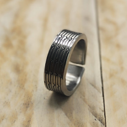 Stainless steel Geometric ring