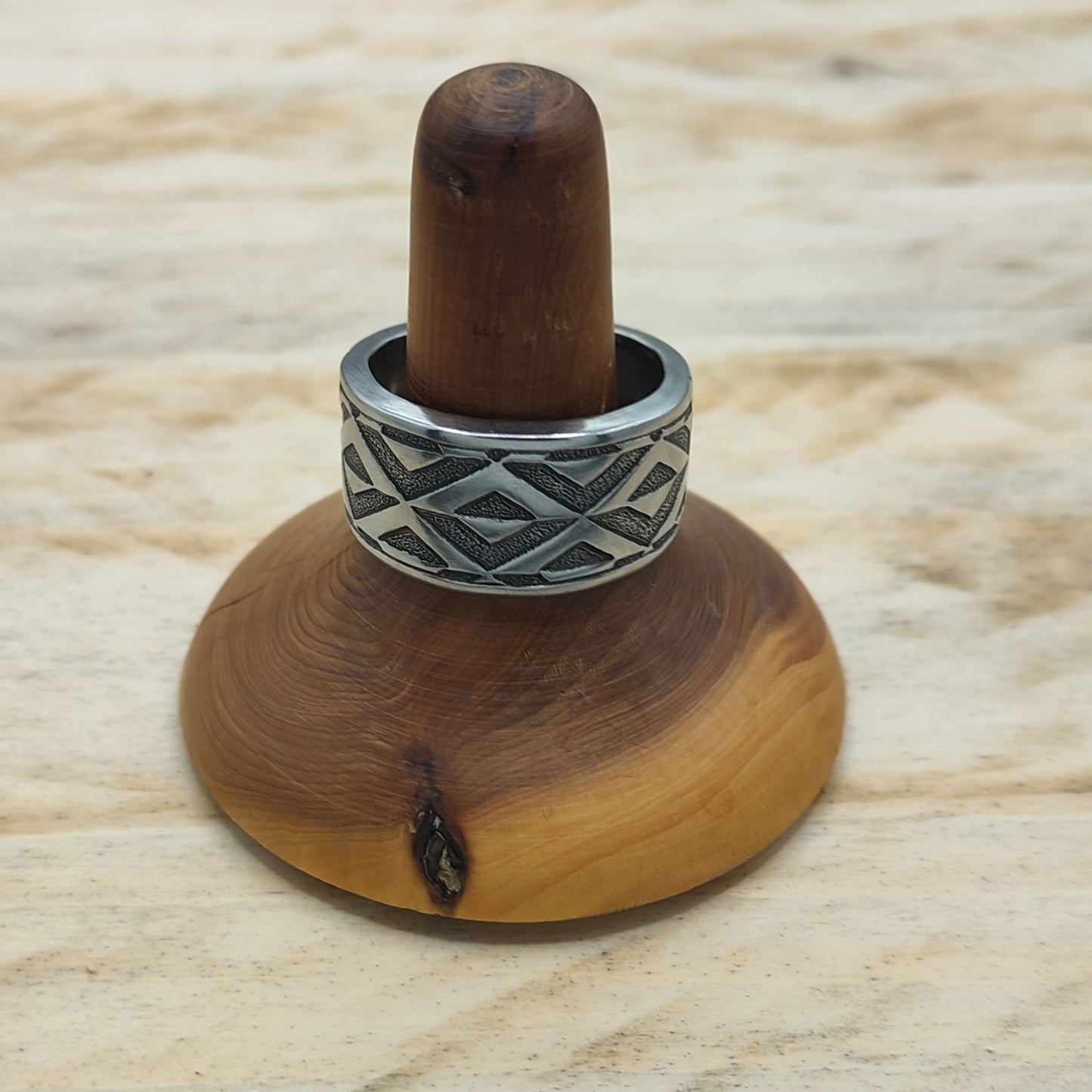 Stainless steel Geometric ring