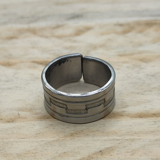 Stainless steel Geometric ring
