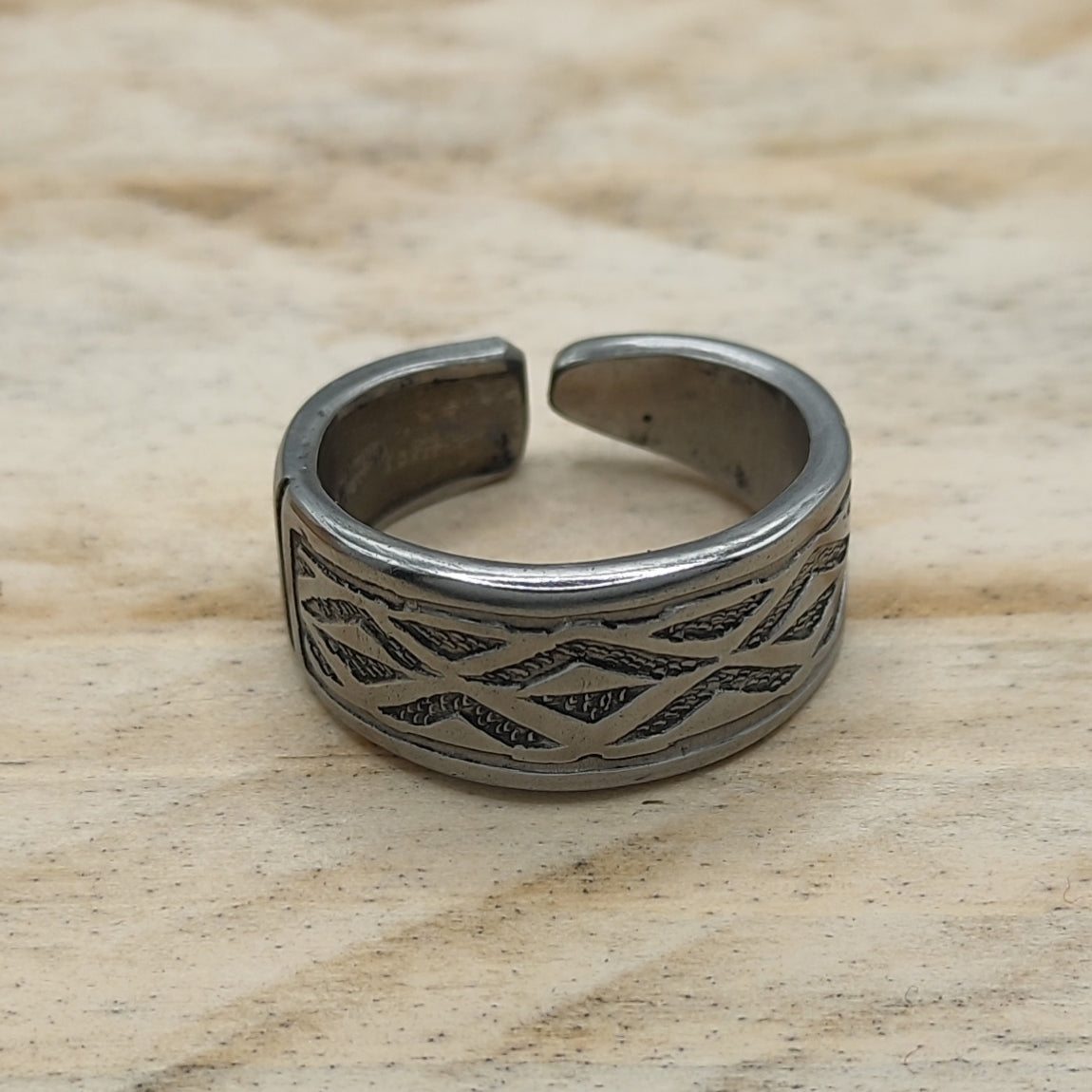 Stainless steel Geometric ring