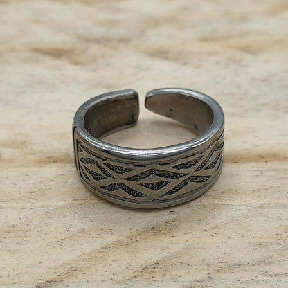 Stainless steel Geometric ring