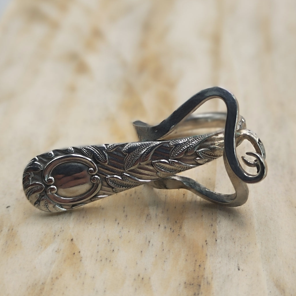 Winged Ring Silver Plated