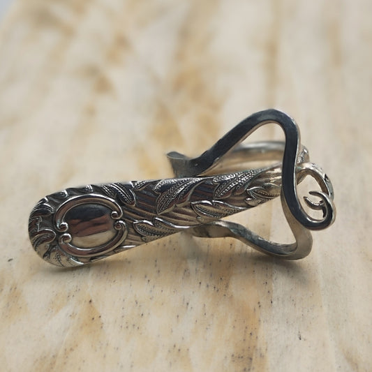 Winged Ring Silver Plated