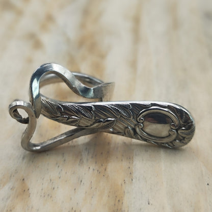 Winged Ring Silver Plated