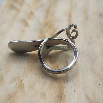 Winged Ring Silver Plated