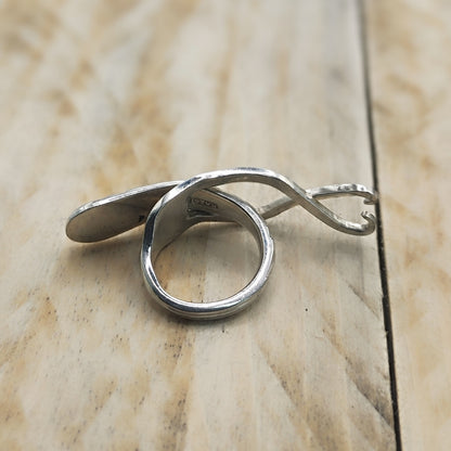 Winged Ring Silver Plated