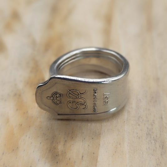 1937 Coronation Winged Ring Silver Plated