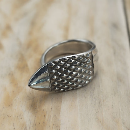 Winged spoon Ring Silver Plated