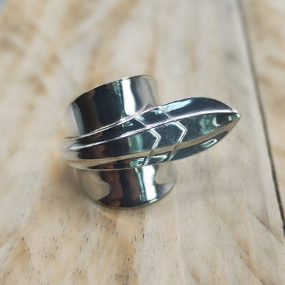 Chunky wrap around spoon ring