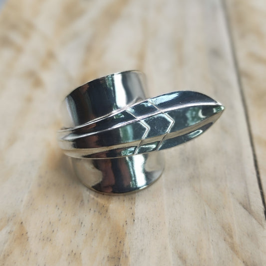 Chunky wrap around spoon ring