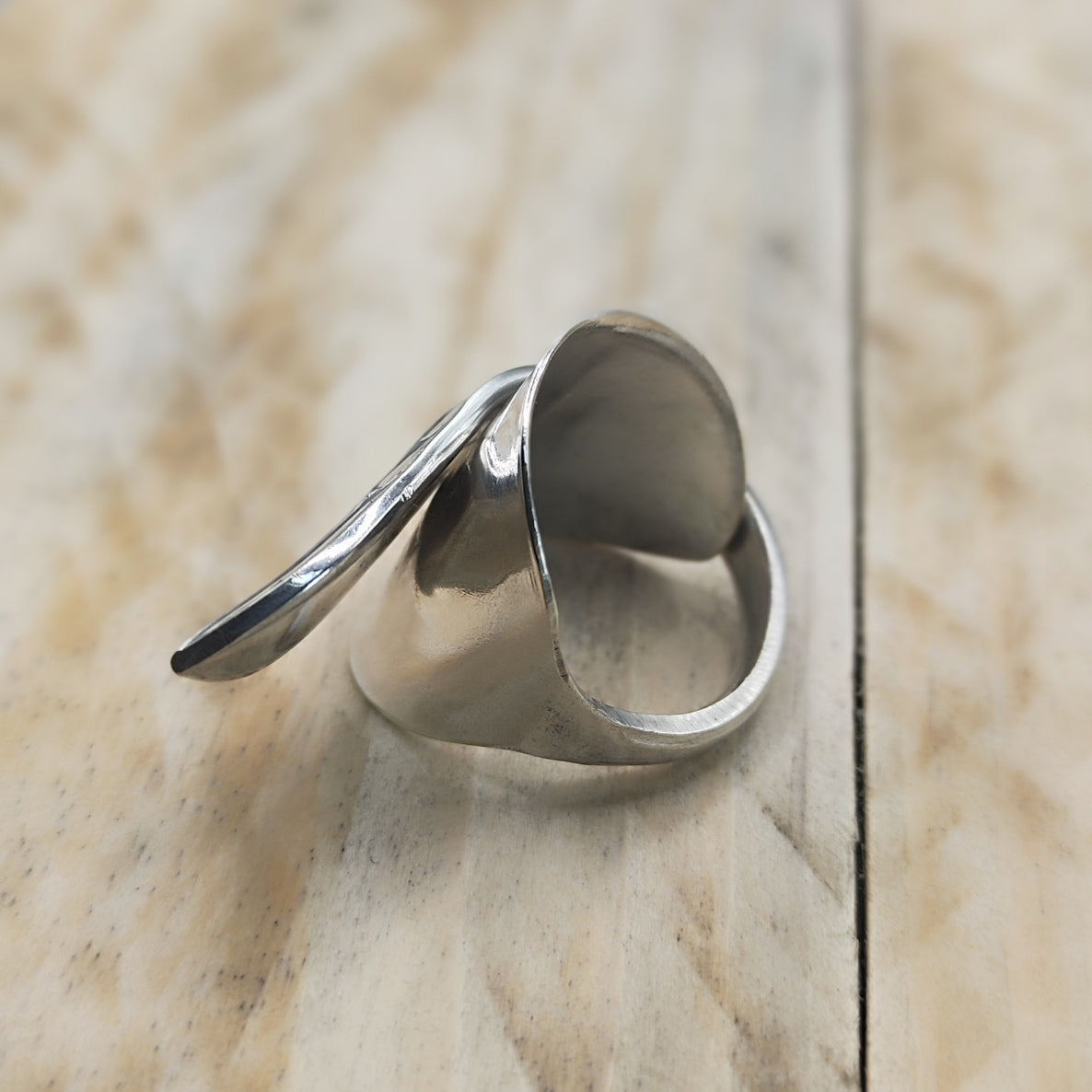 Chunky wrap around spoon ring