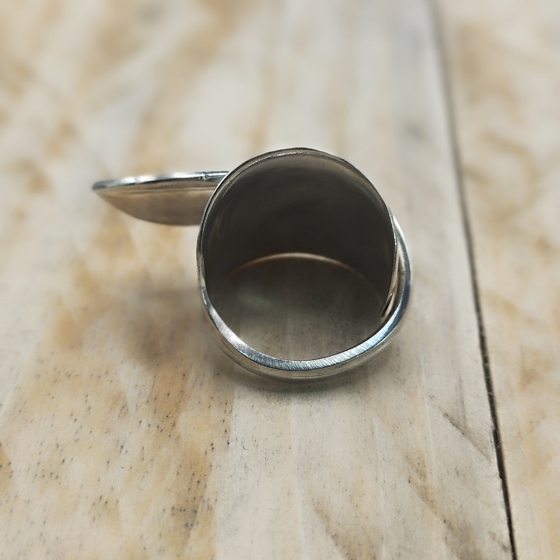 Chunky wrap around spoon ring