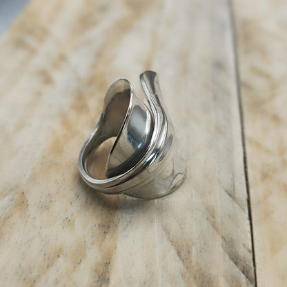 Chunky wrap around spoon ring