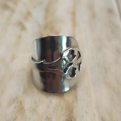 Chunky wrap around spoon ring
