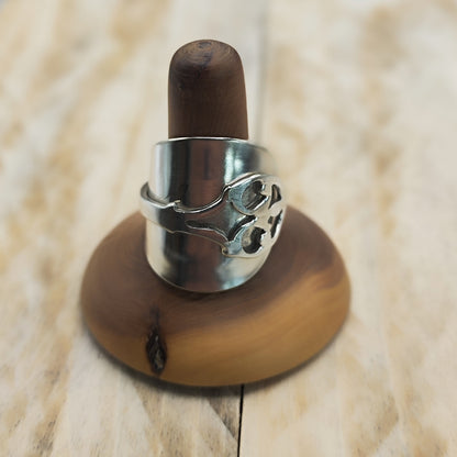 Chunky wrap around spoon ring