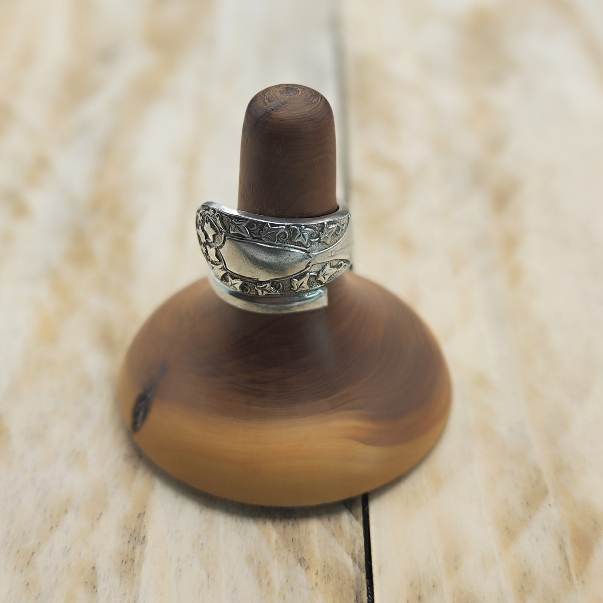Wrap around spoon ring Silver Plated
