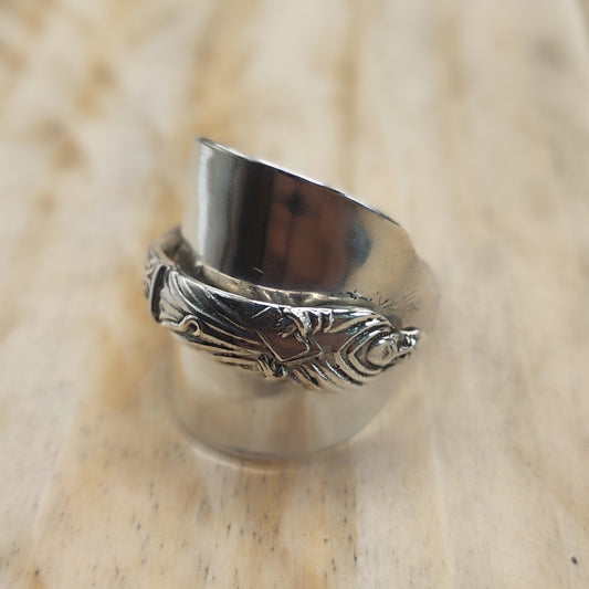 Chunky wrap around spoon ring