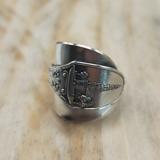 Chunky wrap around spoon ring