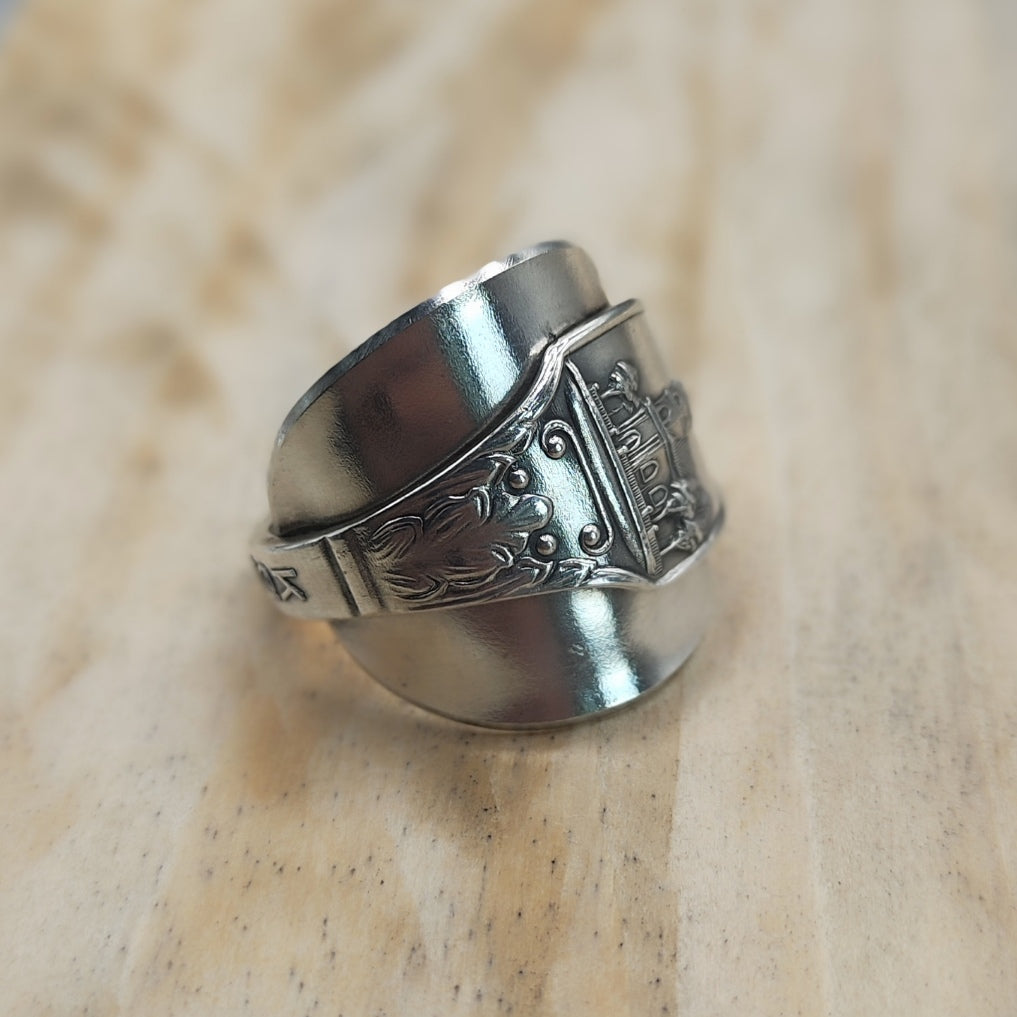 Chunky wrap around spoon ring