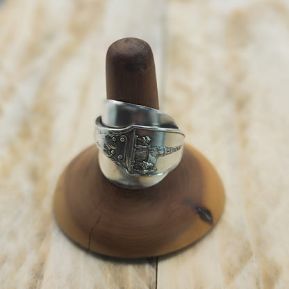 Chunky wrap around spoon ring