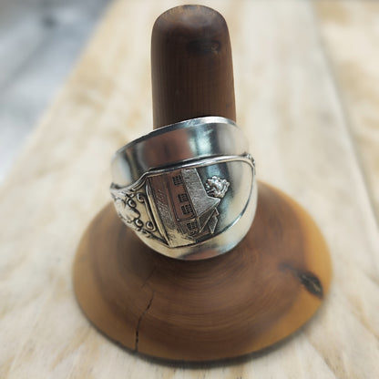 Chunky wrap around spoon ring