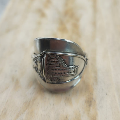 Chunky wrap around spoon ring