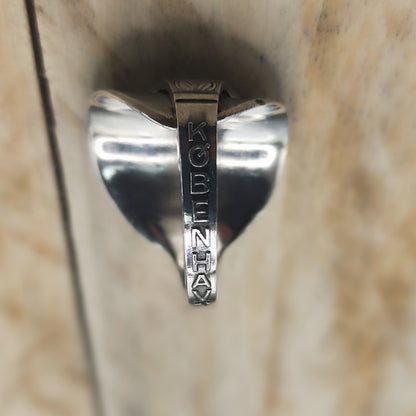 Chunky wrap around spoon ring