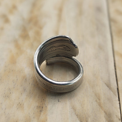 1937 Coronation Wrap Ring Silver Plated