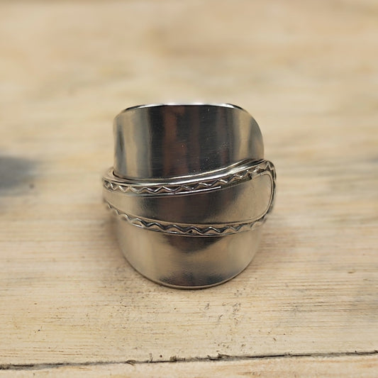 Chunky wrap around spoon ring