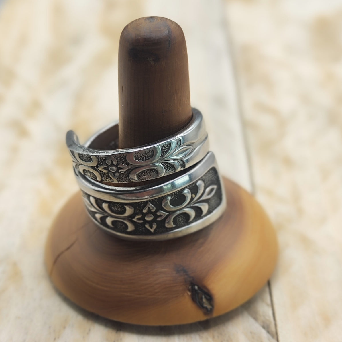Wrap around spoon ring Stainless steel