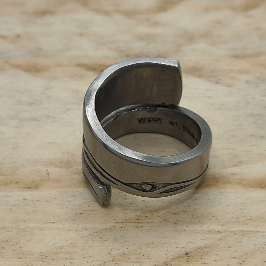 Stainless steel wrap around ring