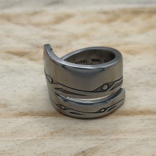 Stainless steel wrap around ring