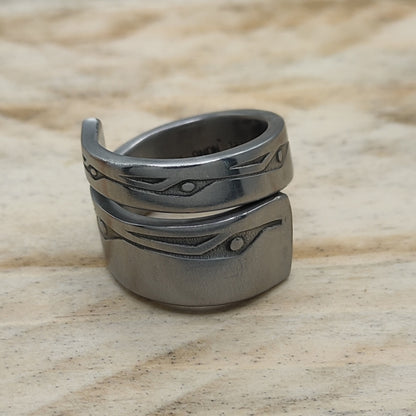Stainless steel wrap around ring