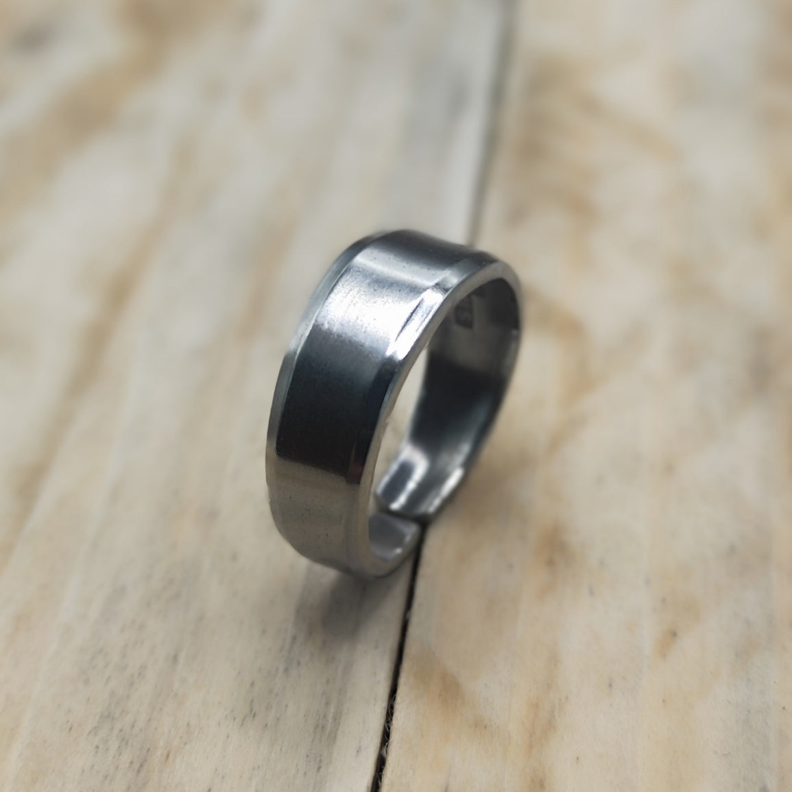 Stainless steel minimalistic ring