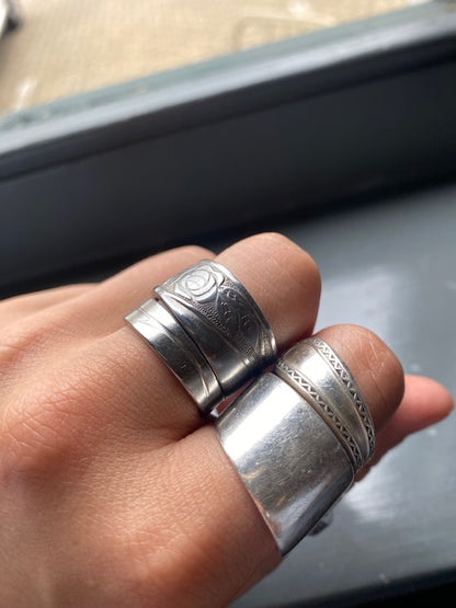 Stainless steel floral ring